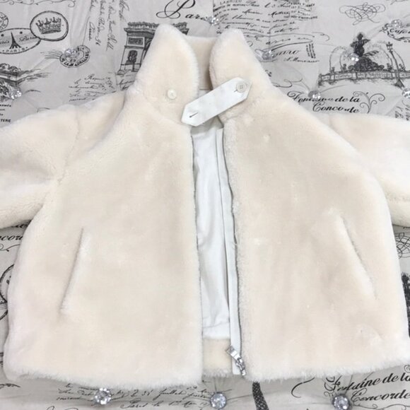 CLUB MONACO Faux Fur Crop Jacket - Picture 10 of 11